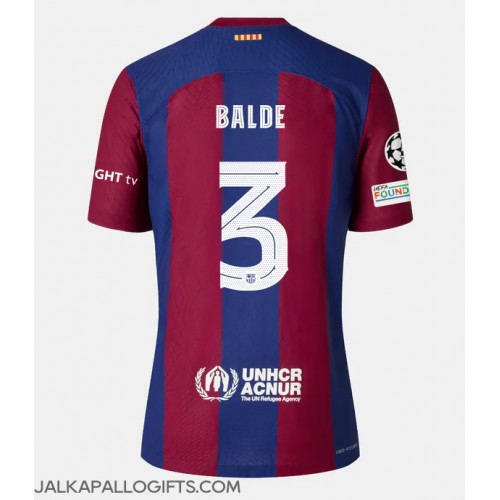 Barcelona Alejandro Balde #3 Kotipaita Naiset 2023-24 Lyhythihainen